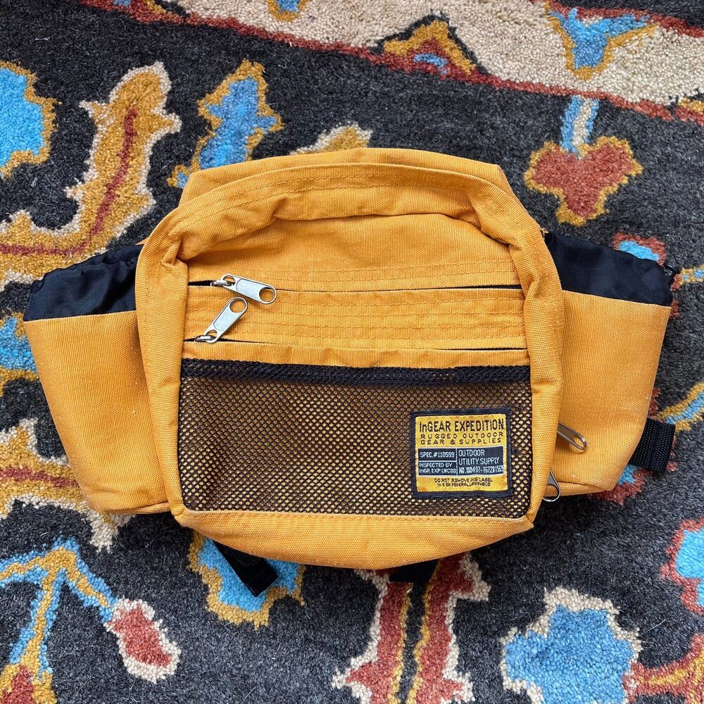 InGear Large Hiking Fanny Pack Belt Bag with Water Bottle Holders